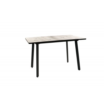 Стол ВВР Миллер бискайская сосна/черный №3, Пластик 120-160/80